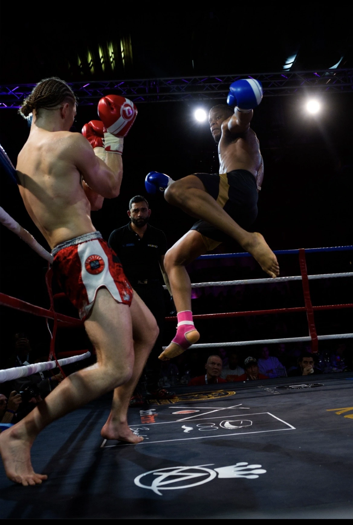 Photographe sport Belgique combat de kickboxing